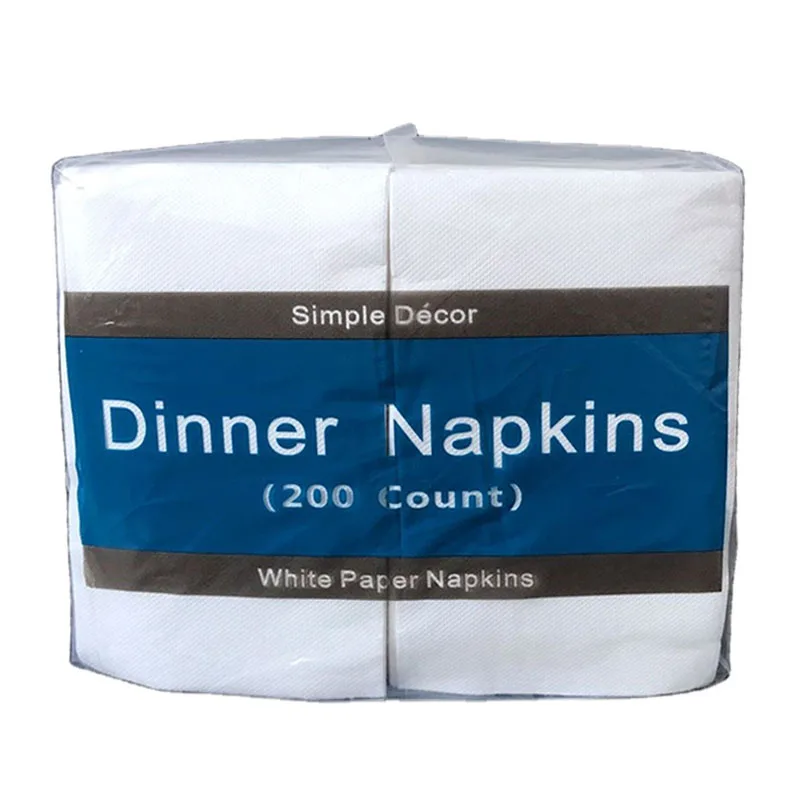 Салфетки бумажные мягкие с логотипом на заказ, салфетки белого цвета для коктейльного стола, свадебного ужина в ресторане, бумажные салфетки