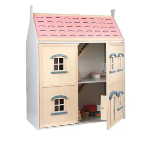 Children's DIY Wooden Castle Model Toy Kids' Doll House Educational Role Play Toy