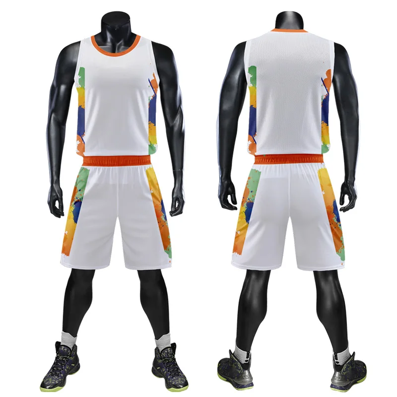 Sublimated V-neck Basketball Uniform Set (SB008) - LJ Sports