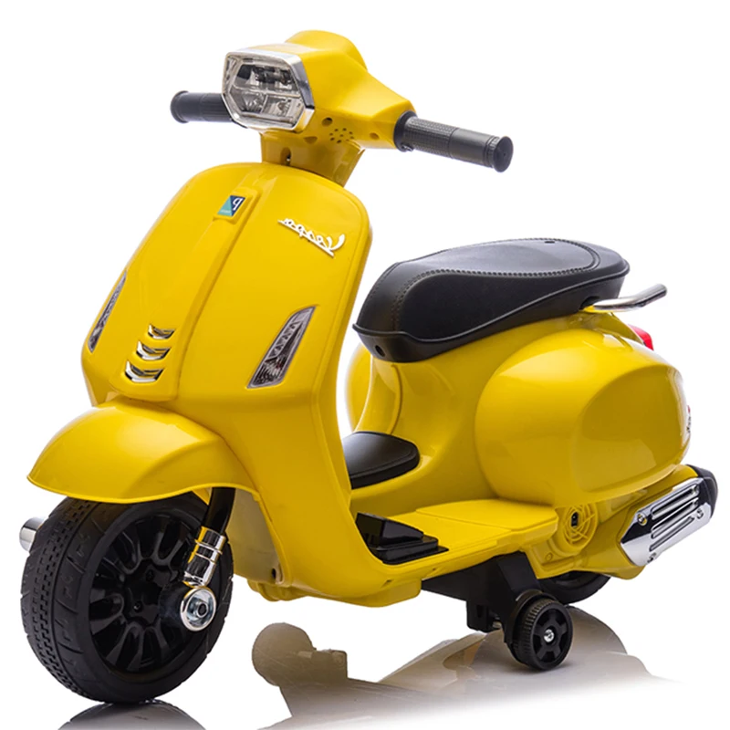 ライセンスVESPAキッズ電気オートバイミニベビーバイクバッテリー3〜8 