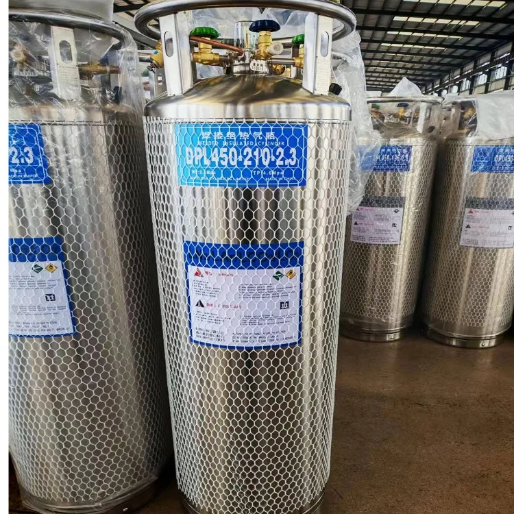 DPL450 175L 195L 210L Liquid Carbon Dioxide Storage Tank Cryogenic Liquid CO2 Cylinders Dewar Tank