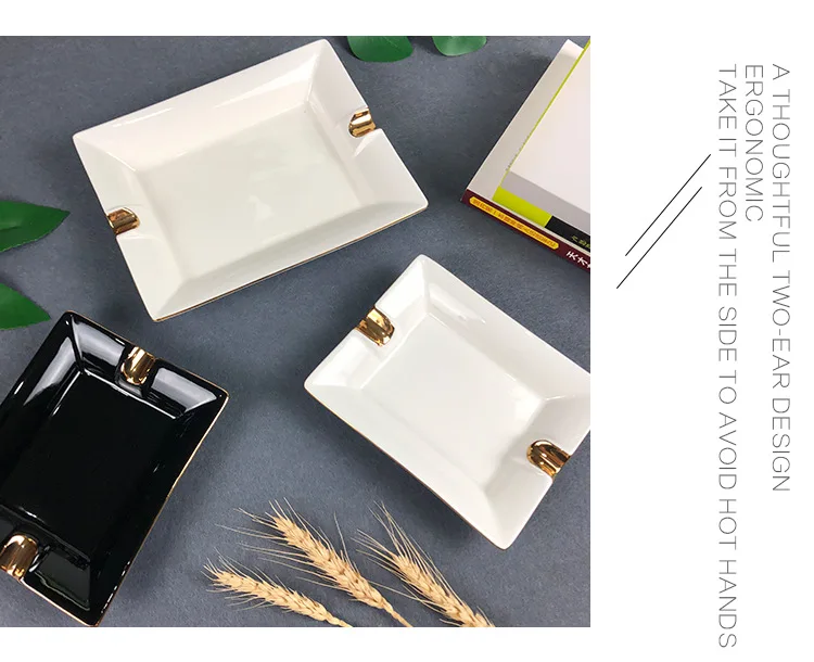 Wholesale Custom Logo Print Cigar Cigarette Ash Tray Office Hotel Club  Smoke Rectangle Porcelain Cigar Ashtray - China Ceramics Cigar Cigar Ashtray  and Porcelain Cigar Cigar Ashtray price