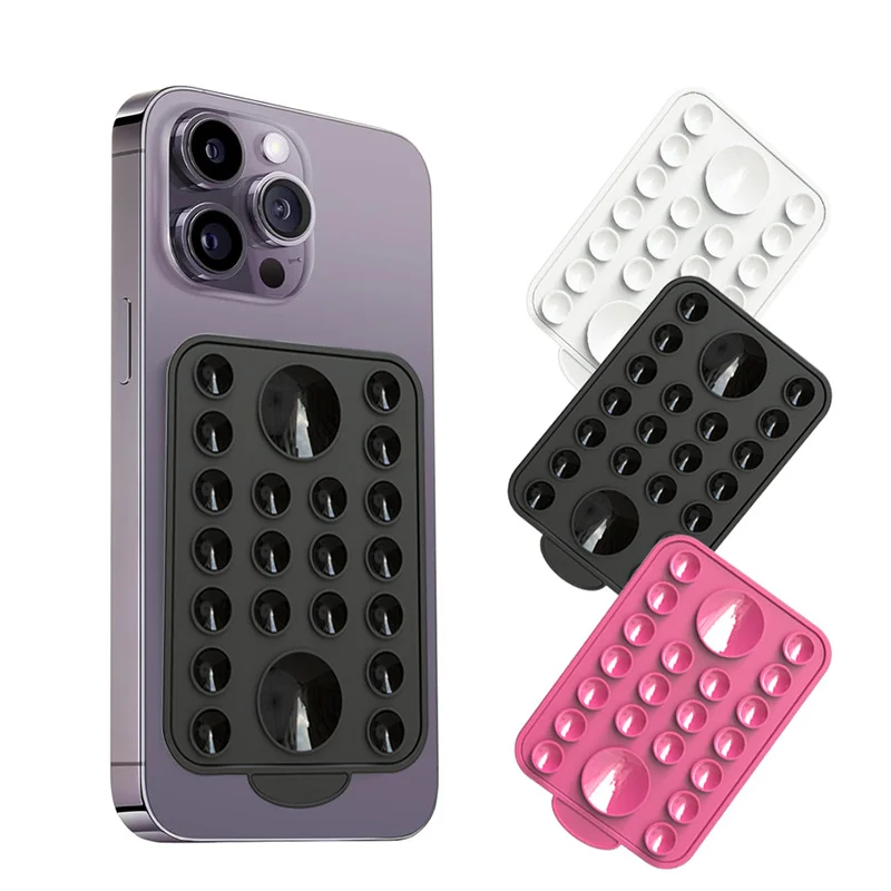 mobile phones rectangle Magnetic silicon thicken Holder Suction Sucker