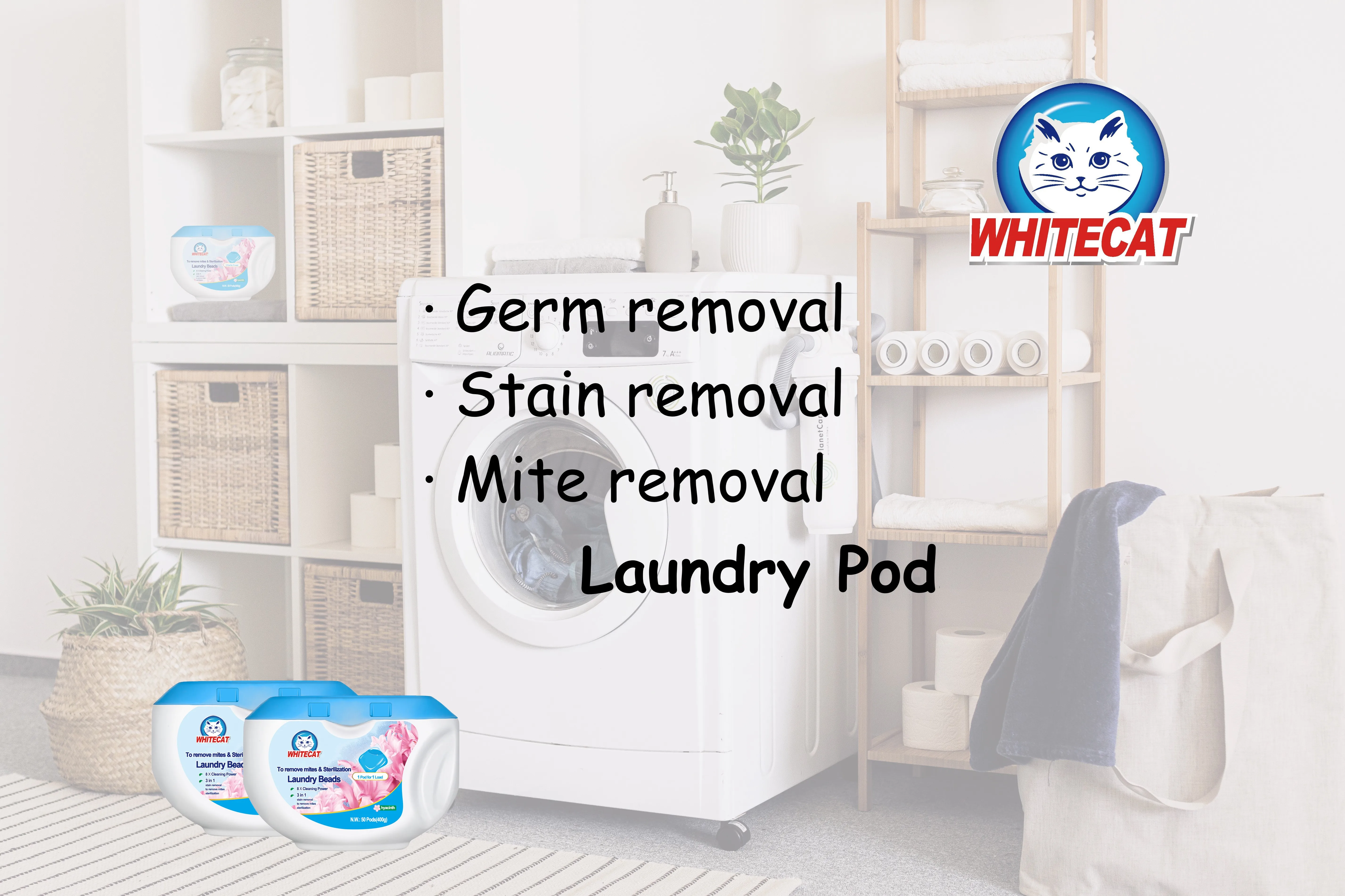 OEM Clothes Cleaning Liquid Detergent Laundry Capsule Pods Laundry Pods Detergent with container sealed details