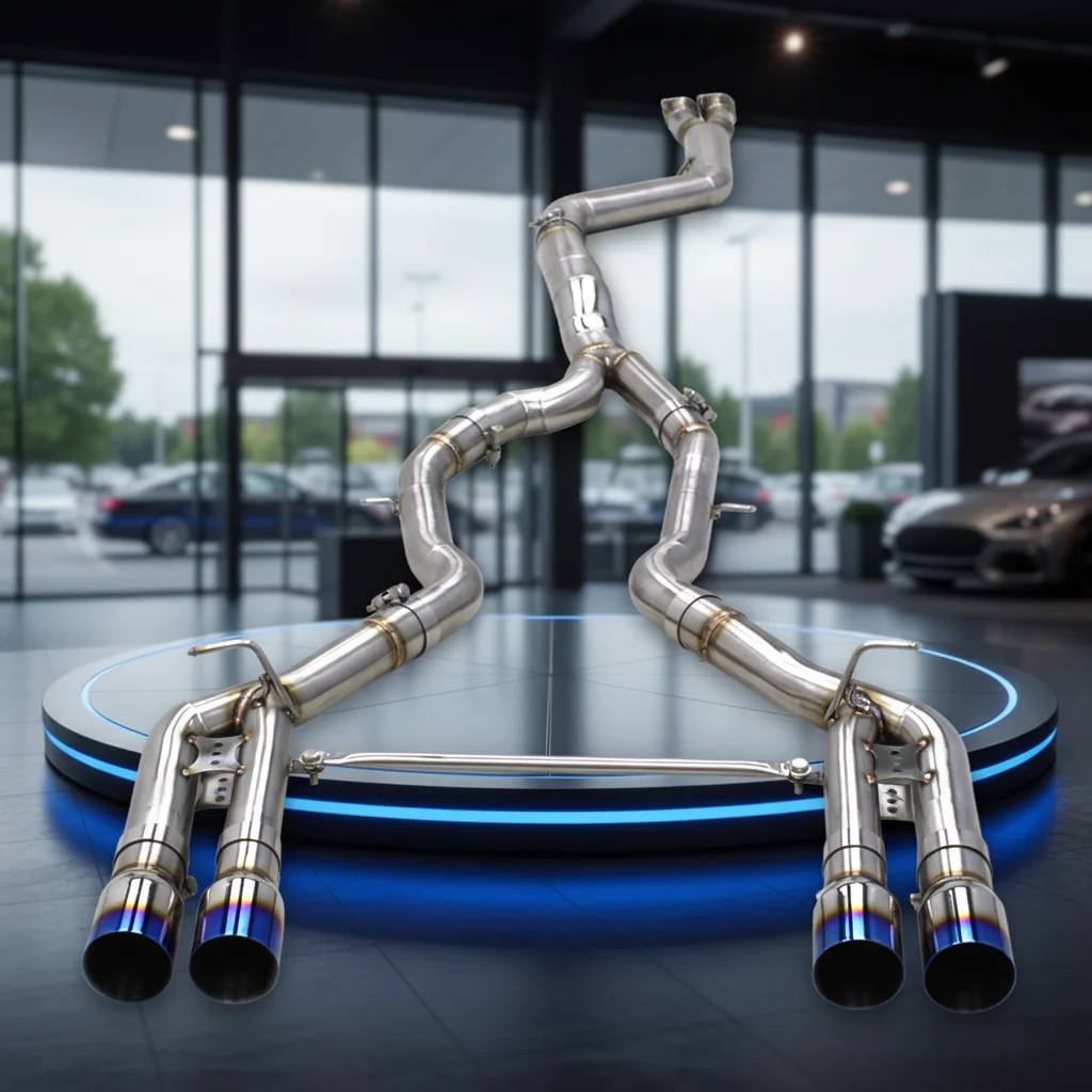 Straight Exhaust Pipes For BMW M2C M2 Competition F87 S55 3.0T 2018-2023 Racing 304 Stainless