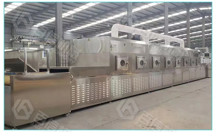 Mealworm BSF Larvae Maggot Drying Machine Microwave Tunnel Drying Equipment Insect Fish Feed Dryer Machine