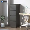 Black 4 drawer vertical filing cabinet