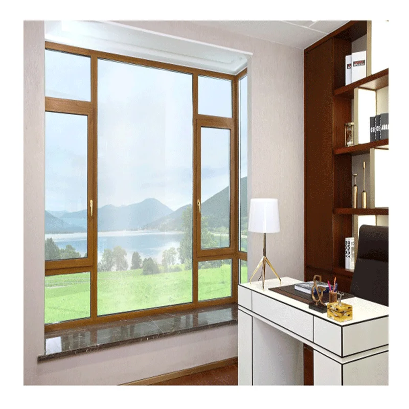 Uganda Style Window and Door Supply Burglar Proof Aluminium Sliding Window With Grill Design and Mosquito Net