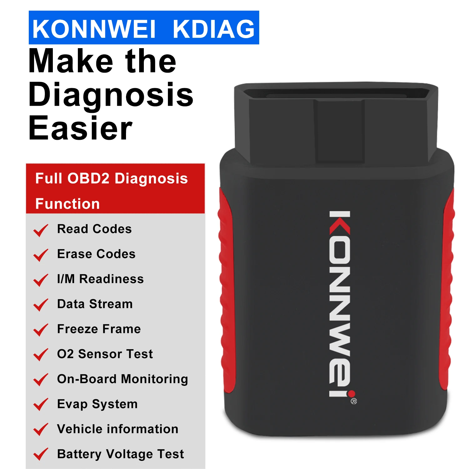 KONNWEI KDIAG Automatic vehicles obd2 scanner| Alibaba.com