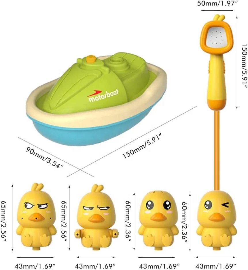 New Baby Bath Shower Head Bathtub Toys Sprayer Baby Sprinkler Electric