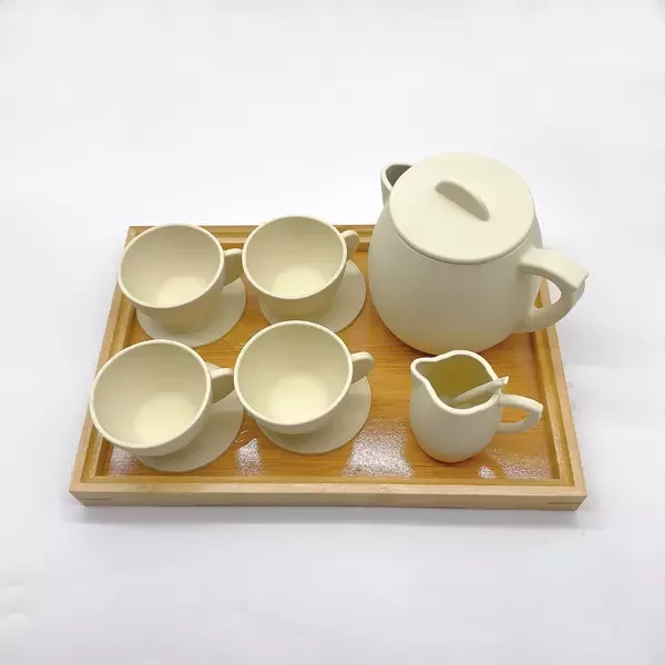 Не содержит Бисфенол А, не содержит пластика, экологически чистые материалы, чайный набор, моторика, языка и общения, Детские ролевые игрушки