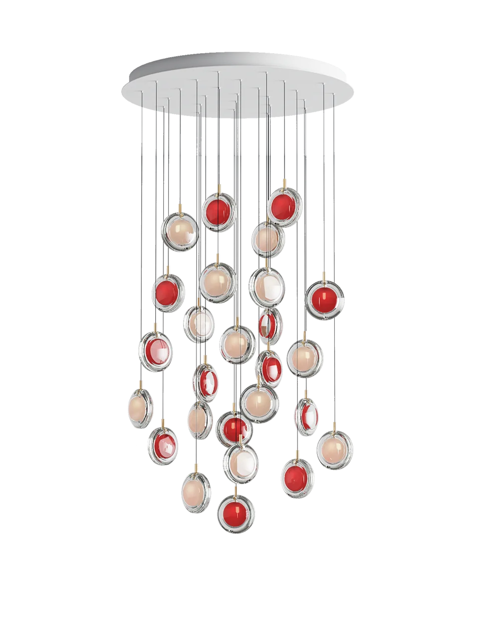 Custom High Ceilling Villa Staircase LED Lighting Long Hanging Lamp Decoration chandelier Lights Commercial Hall Pendant Light