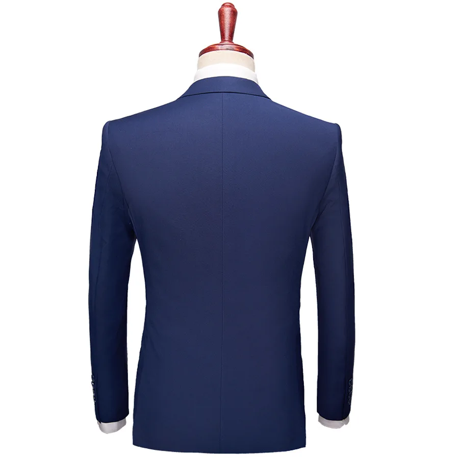 Men Blazers Set 3 Pieces Wedding 2 Suit Elegant Full Pants Design Latest Vest Business 2023 Slim Fit Coat Trousers_voghion.com