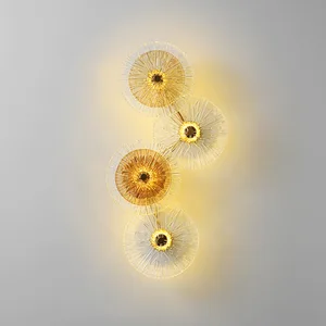 Zeal Lighting Metal Base Sconces Indoor Murano Glass Wall Lights Modern for Living Room Stairs Hallway