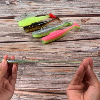 Cheery Wholesale 65mm 2.3g Soft Paddle T Tail Fishing Ripple Shad Lure 6pcs/bag – Soft Lure – view 4