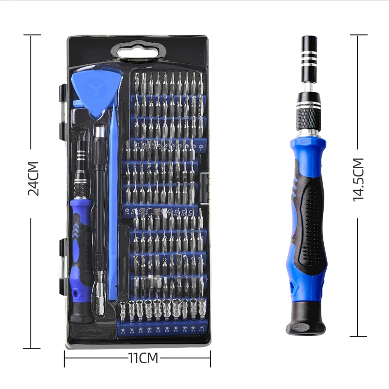 124 in 1 Pro Multi Screwdriver Set Magnetic Torx Phillips Screw Driver Bits for Phone PC Laptop Repair Tools Kit