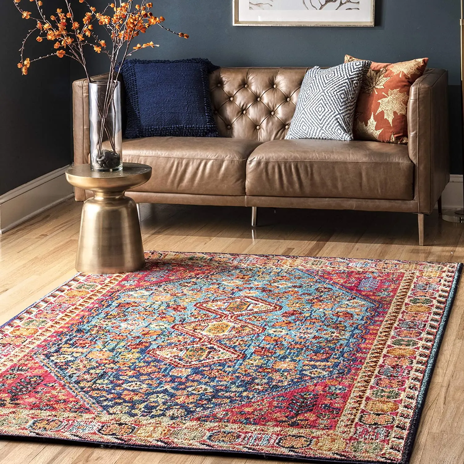 Akibaba Rug Luxury American Persian Rug Large Carpets for Living Room Round 160cm ...