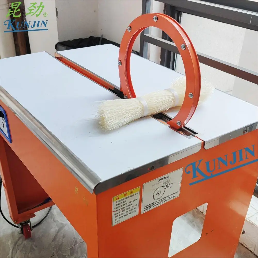 KUNJIN CH25A Popular Baler Machine for Strapping Min 30*30cm 250w Electric Strapping Machine 9mm 12mm PP Tape