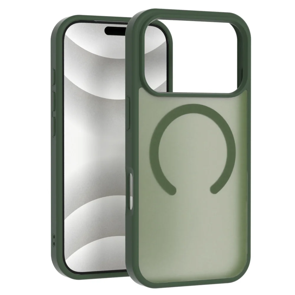 product laudtec frosted clear mobile phone cases magnetic charging shockproof skin friendly cover for iphone 17 air 16 pro max sjk1063-9