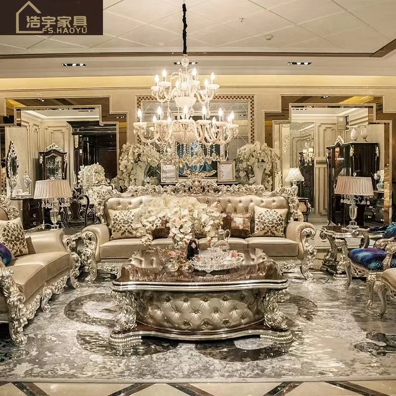 New Design Vintage Living Room Sets Antique Sofa European Style Classic ...