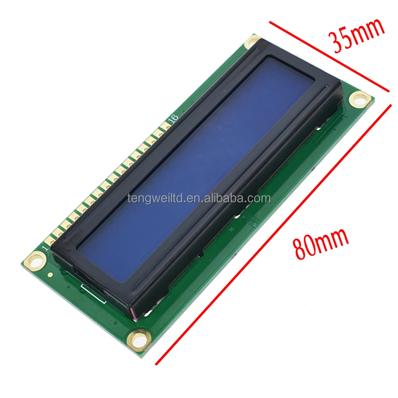 1602 LCD 16x2 Character Displays 1602A 5V Blue/Green screen display module Led backlight