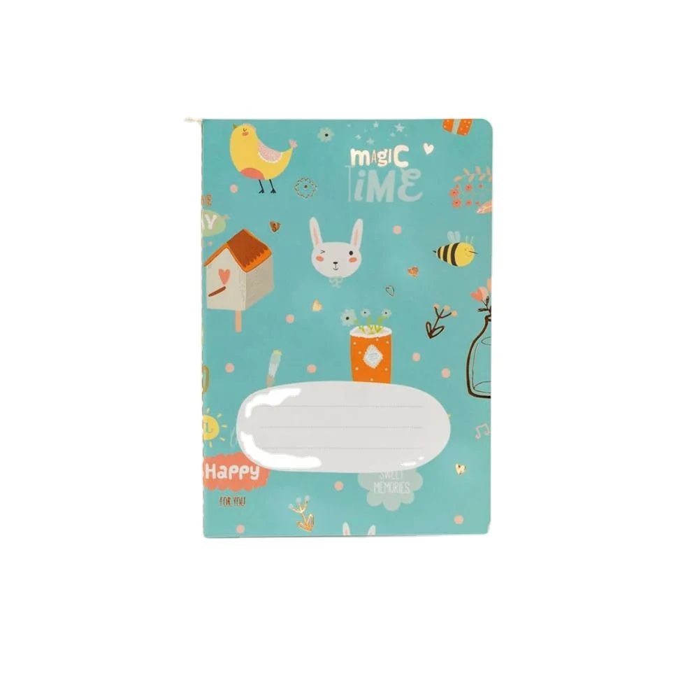 Slim Soft Cute Notebook with Sewing Binding Hardcover Paper Cover Custom Logo Simple Planner Agenda for Classmates Diary Use