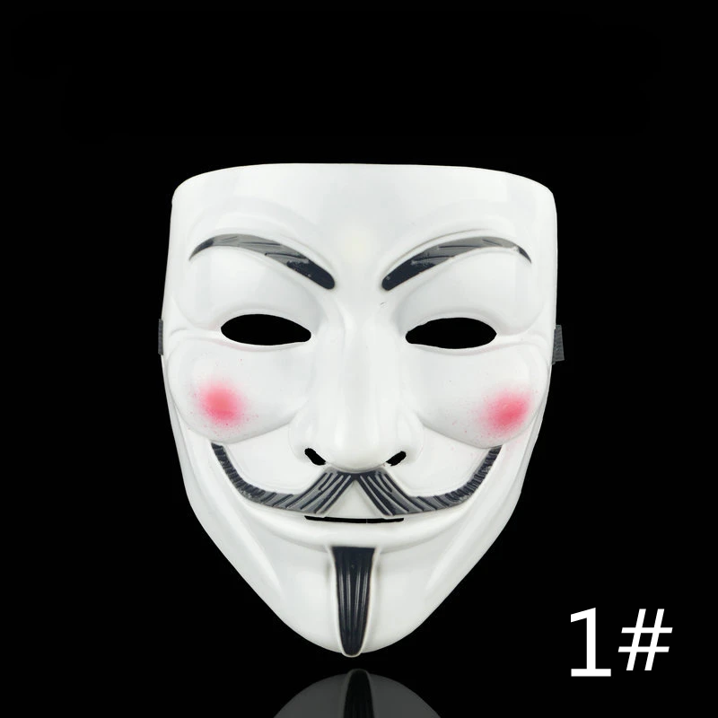 Personality V For Vendetta Hacker Halloween Decorative Plastic Mask