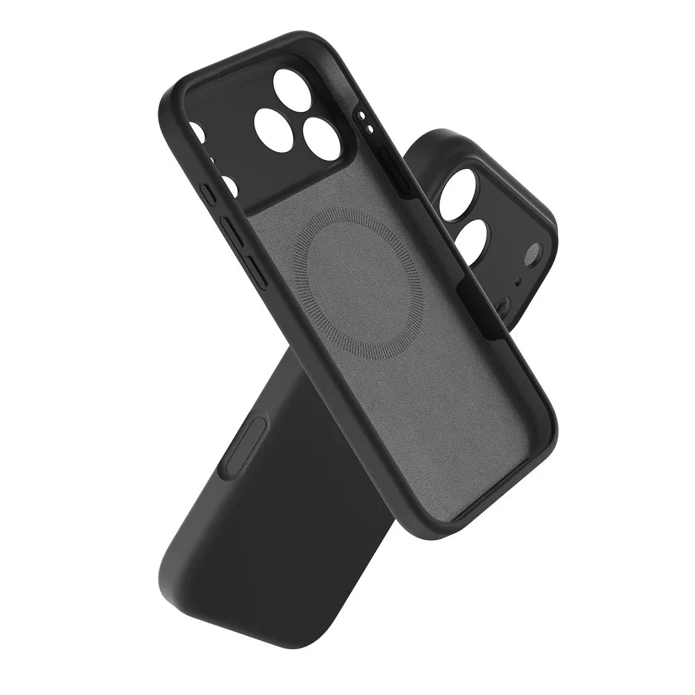product laudtec real liquid silicone phone cases pure colour magnetic ultra thin customized logo for iphone 17 air 16 pro max sjk1060-5