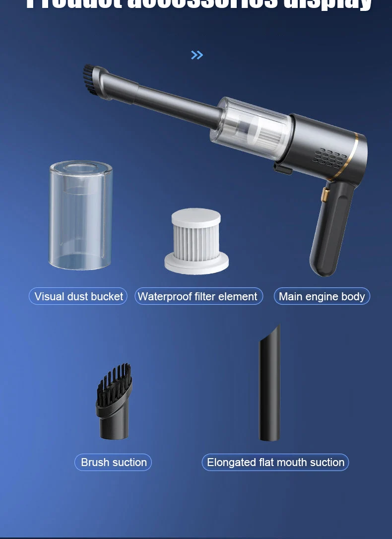 Vacuum Cleaner Large Suction Car Small Mini Wireless Charging Car