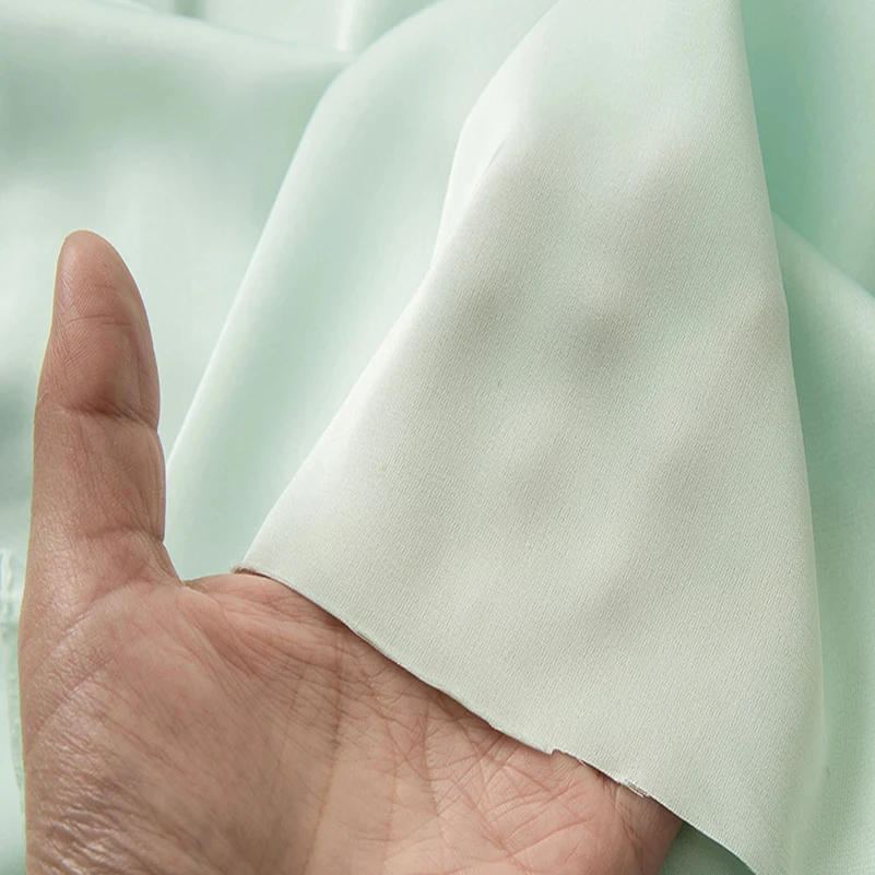Polyester Satin Chiffon Fabric for Clothes Pajama Shirt Micro Elastic ...