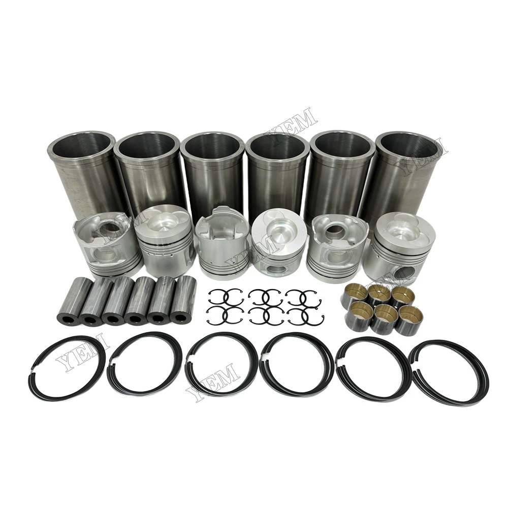 Cylinder Liner Kit Fit for Hino K13D Engine 6