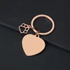 30mm heart-shaped cat paw hollow (Rose gold)