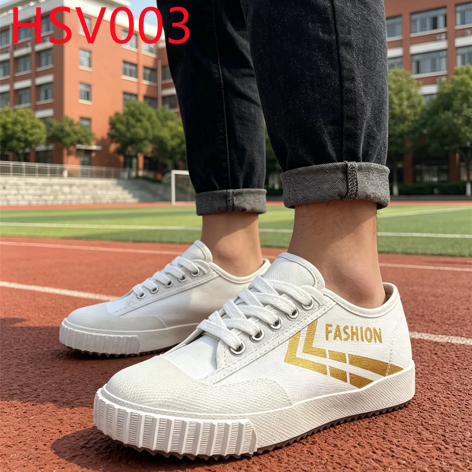 YYR,Preppy Style Quality Canvas Fabric Upper Panel Shoes Campus Walking Durable Vulcanized Rubber Outsole Sneakers HSV003