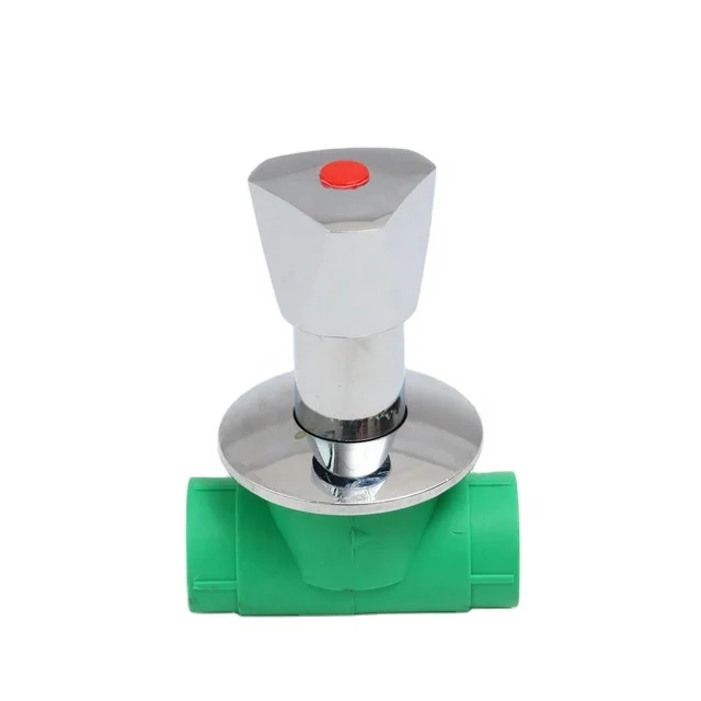 PPR Conceal Valve Plastic Ball Valve Stainless Steel Brass Iron Water Supply Control Welded Ball San