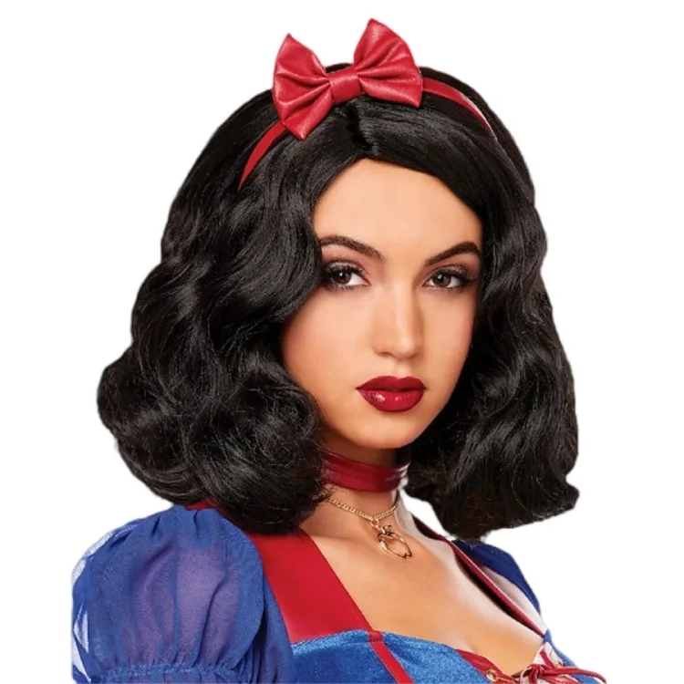 Halloween Explosion Models in Europe and the United States Cross-border Play Wig Snow White Role COS