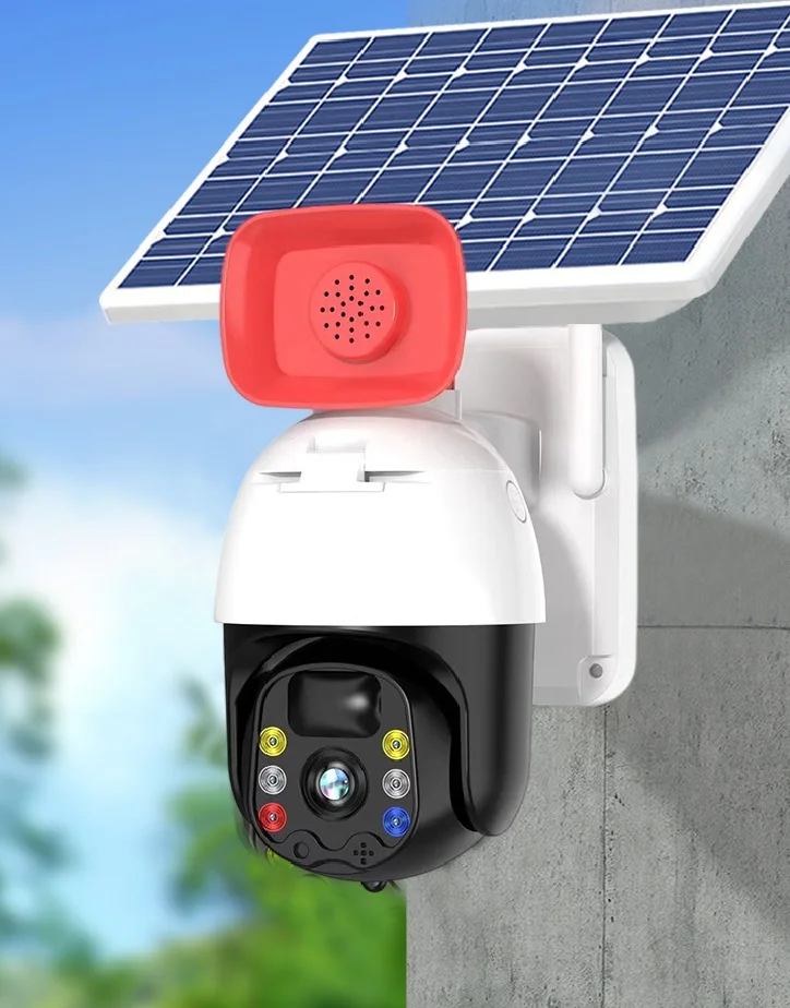 High Quality Surveillance Cctv 4G Sim Card Wireless Security Camera With Solar