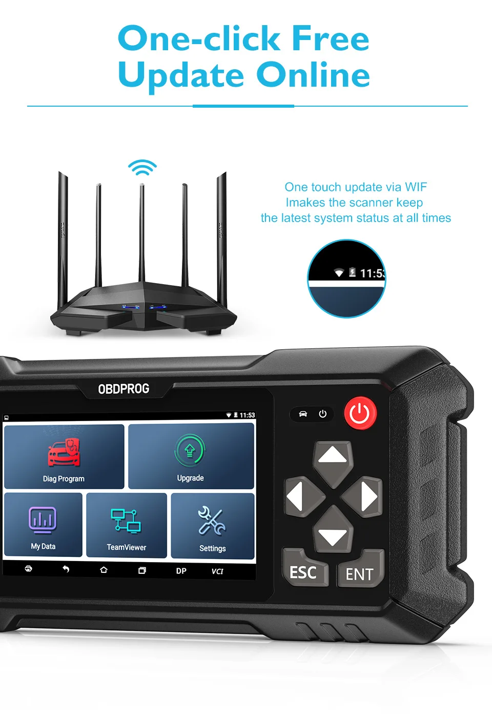 OBDPROG 501 OBD2 Tool Car Key Programmer Immobilizer Pin Code Reader Automotive Smart Keys Remote Program Auto Diagnostic Tools