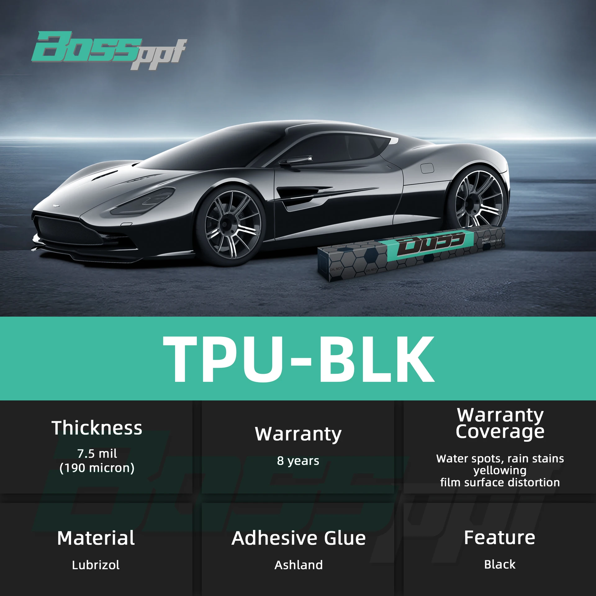 High Performance 90% IR Rejection 90% UV Rejection More than 5 Years Warranty Color PPF Paint Protection Film for Cars