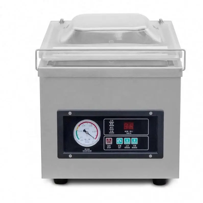 TEBAK Date Printing Dz 400 Desktop Single Chamber Wet Dry Liquid Food Small Household Vacuum Sealer Packing Machine