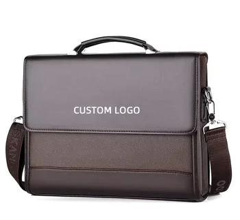 Business laptop briefcase trip office bag for men luxury stereotypes large capacity men's handbag briefcases pu leather bags