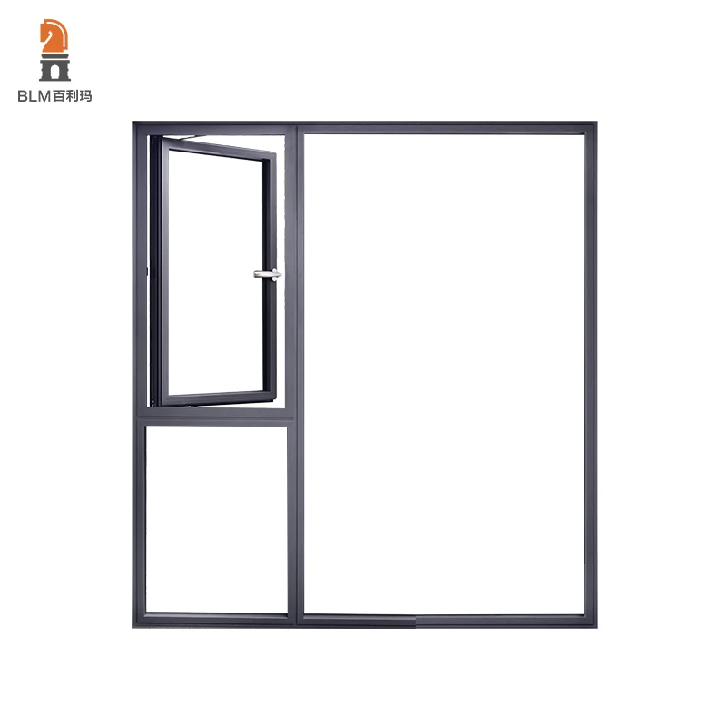 Aluminum casement windows