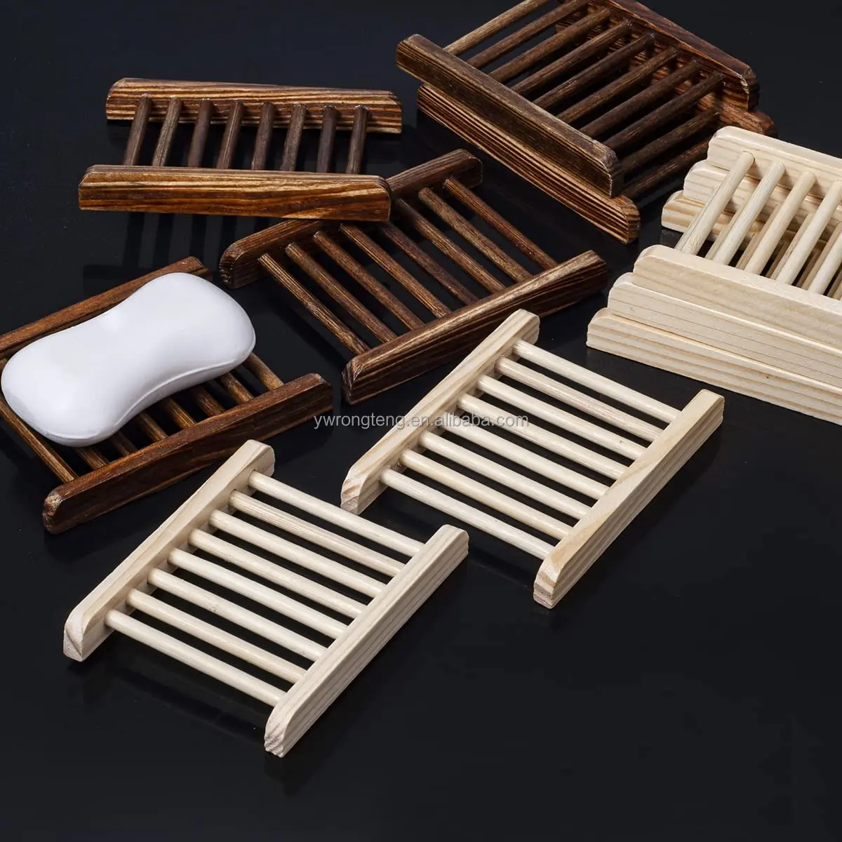 Accesorios de baño Bambú Soporte de jabón de madera Plato de jabón - China  Jabonera, soporte de jabón