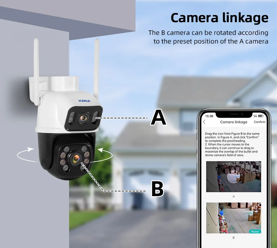 N28 Wireless 6mp Wifi Security Camera System Security Ip Dual Lens ...