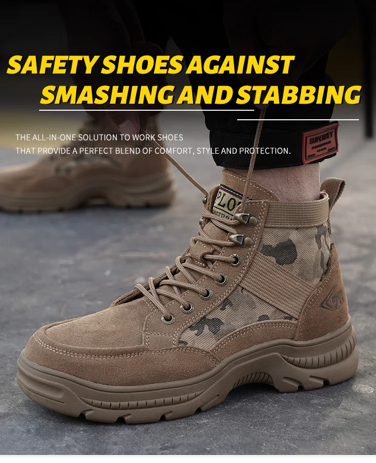 canvas steel toe work boots