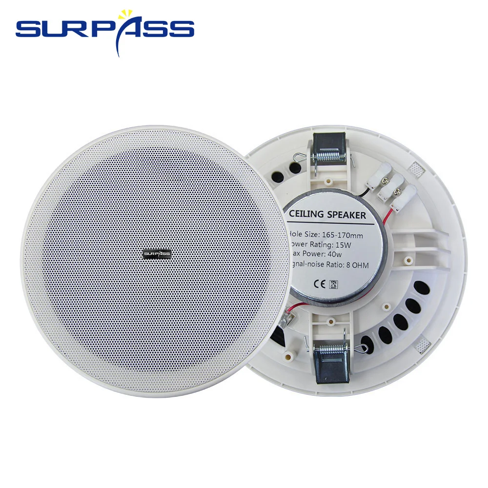 CR615 SURPASS  Surround Sound Speakers System 6inch Ceiling Loudspeakers 8Ohm Roof Speakers