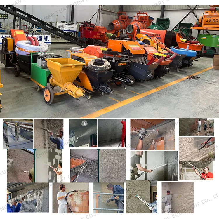 High Output Concrete Mortar Spray Machine Diesel Cement Mortar Spraying Plaster Large Discharge Machine