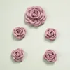 4 ดอกไม้สีชมพูเกาหลี - ขนาด 3.5 ซม.