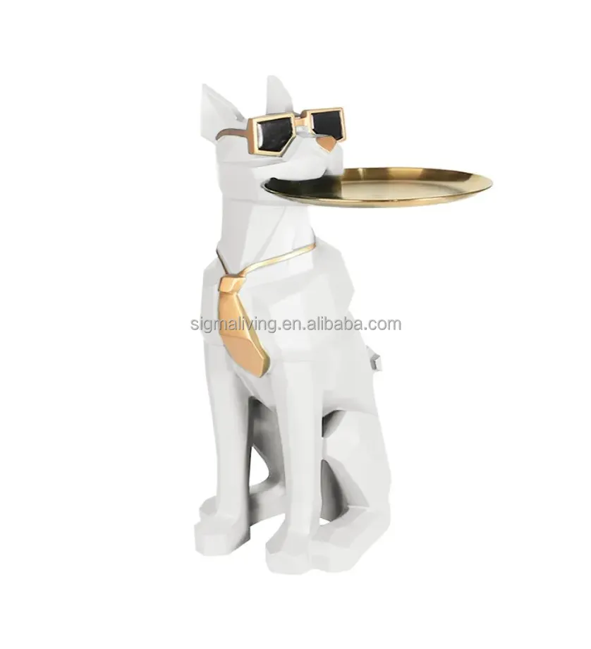 Modern white side table with tray shelves cute grayhound end table