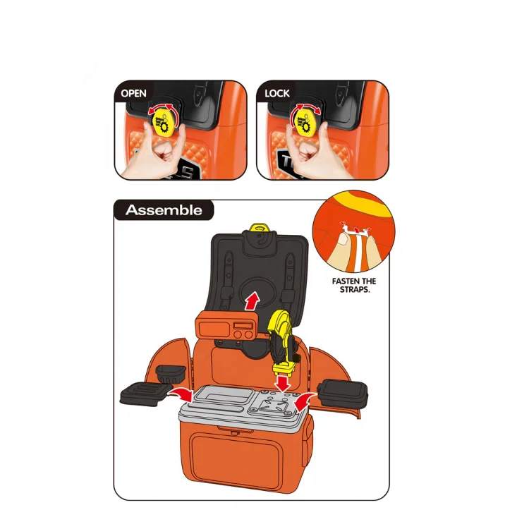 Развивающий Интеллектуальный складной рюкзак для хранения детский набор инструментов интересный набор инструментов для игр Игрушки для детей