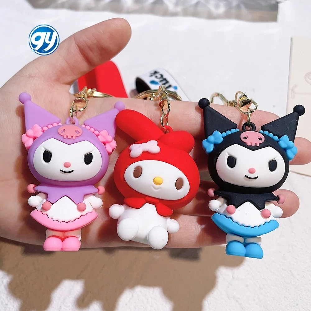 Sanrio Keychain Kawaii Kuromi Keychain Cartoon Toys Dolls Kuromi Bag ...